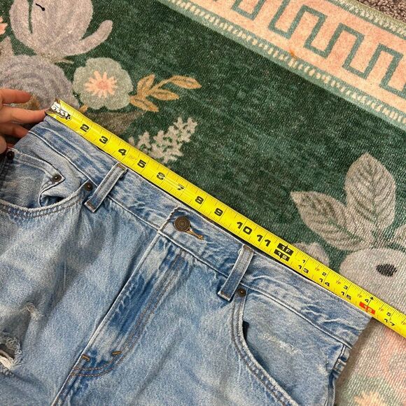 Levi’s Baggy Dad Jeans Womens Distressed light Blue 29 Ripped Wide Leg vintage - Picture 15 of 16